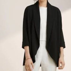 Wilfred Chevalier crepe blazer 6 BLACK